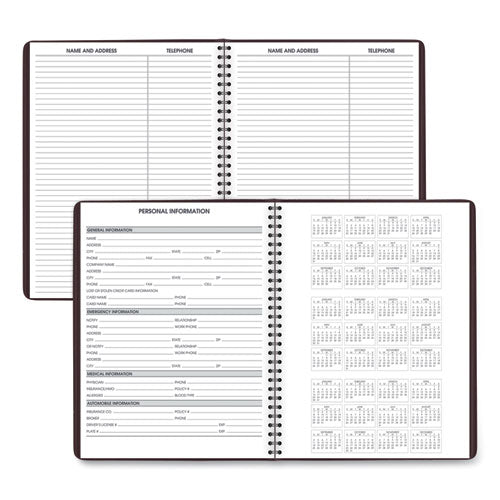 Weekly Appointment Book, 11 X 8.25, Winestone Cover, 13-month: Jan 2026 To Jan 2027