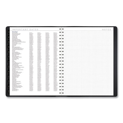 Contemporary Weekly/monthly Planner, Vertical-column Format, 11 X 8.25, Black Cover, 12-month (jan To Dec): 2026