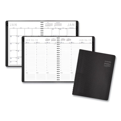 Contemporary Weekly/monthly Planner, Vertical-column Format, 11 X 8.25, Graphite Cover, 12-month (jan To Dec): 2026
