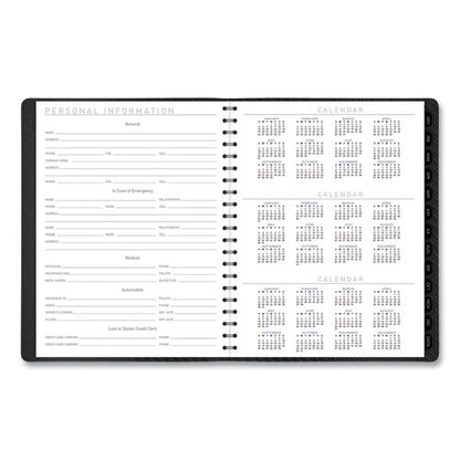 Contemporary Weekly/monthly Planner, Vertical-column Format, 11 X 8.25, Graphite Cover, 12-month (jan To Dec): 2026