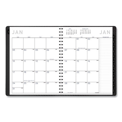 Contemporary Weekly/monthly Planner, Vertical-column Format, 11 X 8.25, Graphite Cover, 12-month (jan To Dec): 2026