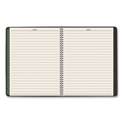 Recycled Weekly Vertical-column Format Appointment Book, 8.75 X 7, Black Cover, 12-month (jan To Dec): 2026