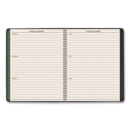Recycled Weekly Vertical-column Format Appointment Book, 8.75 X 7, Black Cover, 12-month (jan To Dec): 2026
