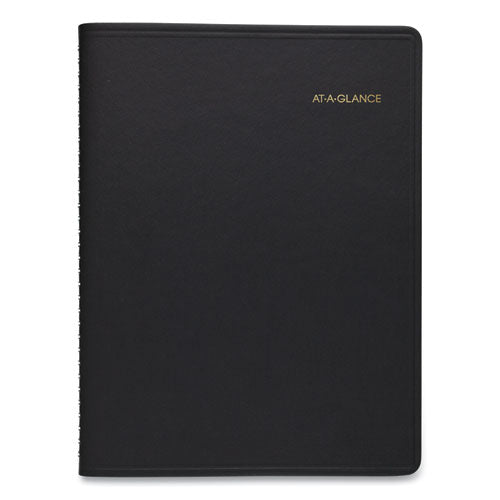 Weekly Appointment Book, 11 X 8.25, Black Cover, 14-month: July 2025 To Aug 2026