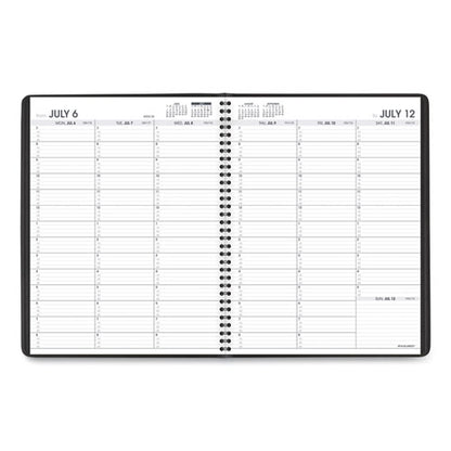 Weekly Appointment Book, 11 X 8.25, Black Cover, 14-month: July 2025 To Aug 2026