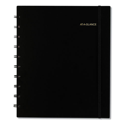 Move-a-page Academic Weekly/monthly Planners, 11 X 9, Black Cover, 12-month (july To June): 2025 To 2026