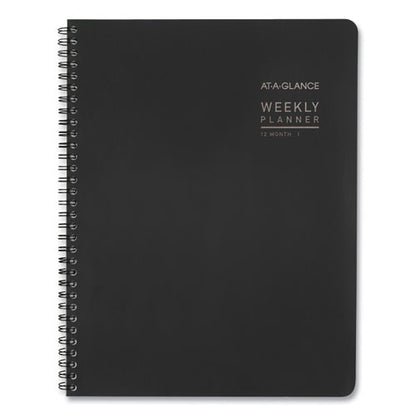 Contemporary Lite Weekly/monthly Planner, 11 X 8.25, Black Simulated Leather Cover, 12-month (jan To Dec): 2026