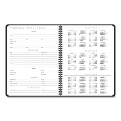 Contemporary Lite Weekly/monthly Planner, 11 X 8.25, Black Simulated Leather Cover, 12-month (jan To Dec): 2026