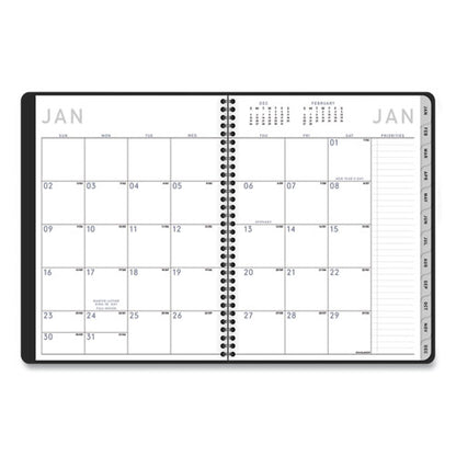 Contemporary Lite Weekly/monthly Planner, 11 X 8.25, Black Simulated Leather Cover, 12-month (jan To Dec): 2026