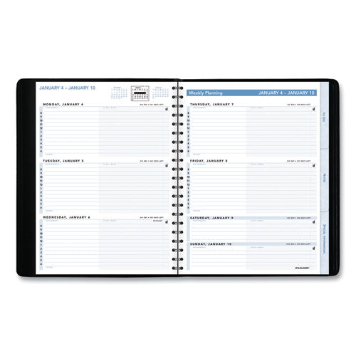 The Action Planner Weekly Appointment Book, 11 X 8, Black Cover, 12-month (jan To Dec): 2026