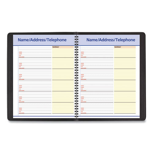 Quicknotes Monthly Planner, 11 X 8.25, Black Cover, 12-month (jan To Dec): 2026