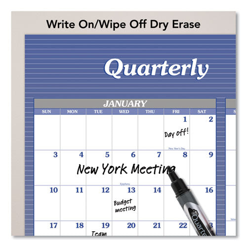 Vertical/horizontal Erasable Quarterly/monthly Wall Planner, 32 X 48, 12-month (jan To Dec): 2026