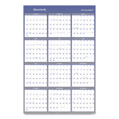 Vertical/horizontal Erasable Quarterly/monthly Wall Planner, 32 X 48, 12-month (jan To Dec): 2026
