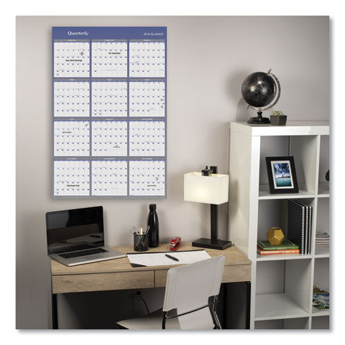 Vertical/horizontal Erasable Quarterly/monthly Wall Planner, 32 X 48, 12-month (jan To Dec): 2026