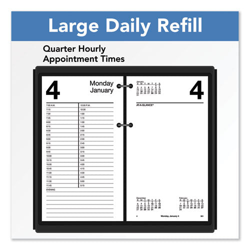 Large Desk Calendar Refill, 4.5 X 8, White Sheets, 12-month (jan To Dec): 2026