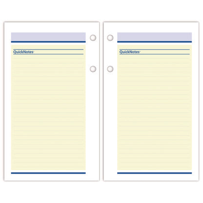 Quicknotes Desk Calendar Refill, 3.5 X 6, White/yellow/blue Sheets, 12-month (jan To Dec): 2026