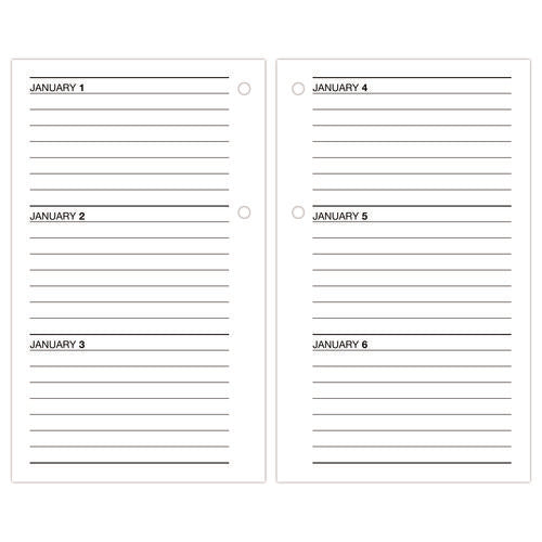 Desk Calendar Refill, 3.5 X 6, White Sheets, 12-month (jan To Dec): 2026