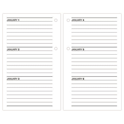Desk Calendar Refill, 3.5 X 6, White Sheets, 12-month (jan To Dec): 2026