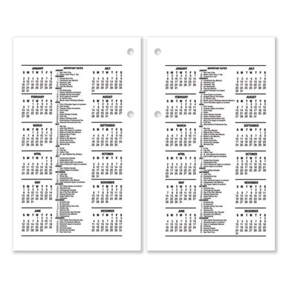 Desk Calendar Refill, 3.5 X 6, White Sheets, 12-month (jan To Dec): 2026