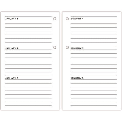 Desk Calendar Recycled Refill, 3.5 X 6, White Sheets, 12-month (jan To Dec): 2026