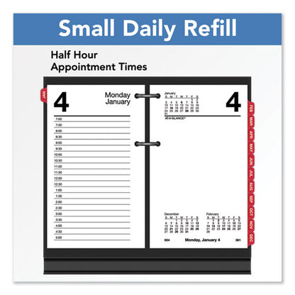 Desk Calendar Refill With Tabs, 3.5 X 6, White Sheets, 12-month (jan To Dec): 2026