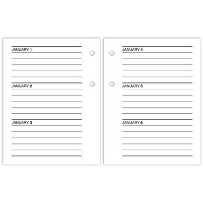 Compact Desk Calendar Refill, 3 X 3.75, White Sheets, 12-month (jan To Dec): 2026