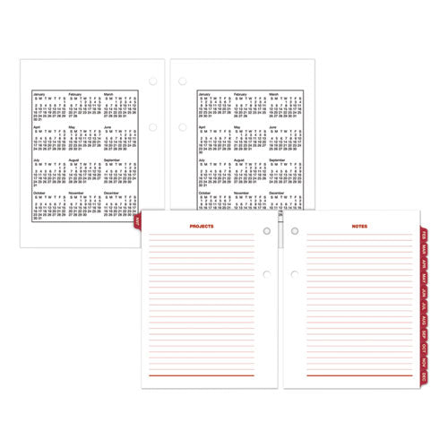 Compact Desk Calendar Refill, 3 X 3.75, White Sheets, 12-month (jan To Dec): 2026