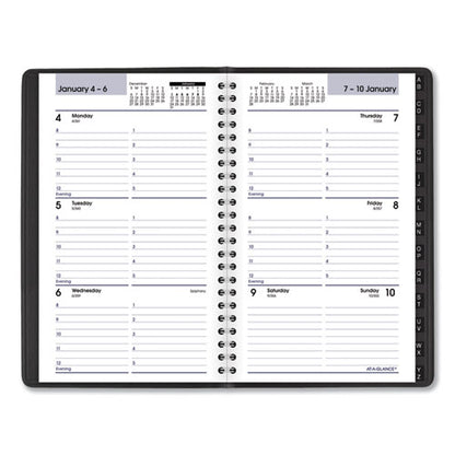 Dayminder Block Format Weekly Appointment Book, Tabbed Telephone/add Section, 8.5 X 5.5, Black, 12-month (jan To Dec): 2026