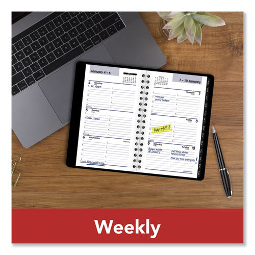 Dayminder Weekly Pocket Appointment Book With Telephone/address Section, 6 X 3.5, Black Cover, 12-month (jan To Dec): 2026