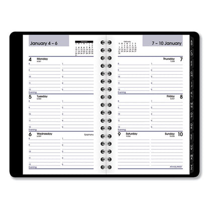 Dayminder Weekly Pocket Appointment Book With Telephone/address Section, 6 X 3.5, Black Cover, 12-month (jan To Dec): 2026