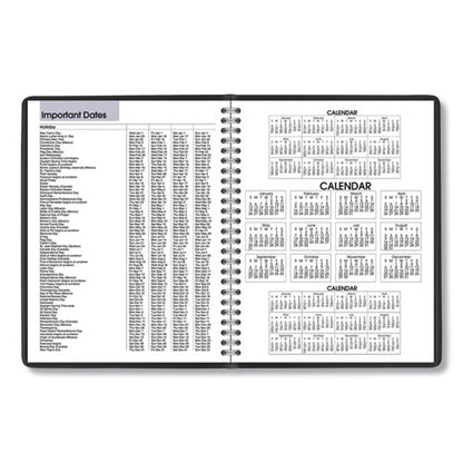 Dayminder Monthly Planner With Notes Column, Ruled Blocks, 8.75 X 7, Black Cover, 12-month (jan To Dec): 2026