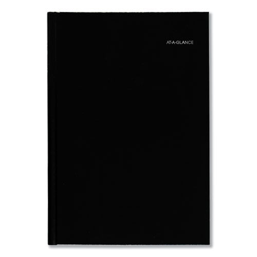 Dayminder Hard-cover Monthly Planner, Ruled Blocks, 11.75 X 8, Black Cover, 14-month: Dec 2025 To Jan 2027