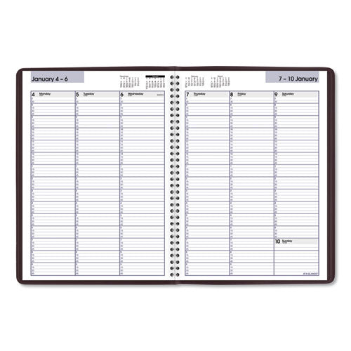 Dayminder Weekly Appointment Book, Vertical-column Format, 11 X 8, Burgundy Cover, 12-month (jan To Dec): 2026