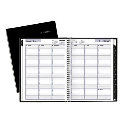Dayminder Hardcover Weekly Vertical-column Format Appointment Book, 11 X 8, Black Cover, 12-month (jan To Dec): 2026