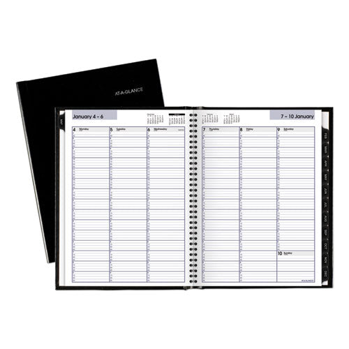 Dayminder Hardcover Weekly Vertical-column Format Appointment Book, 11 X 8, Black Cover, 12-month (jan To Dec): 2026