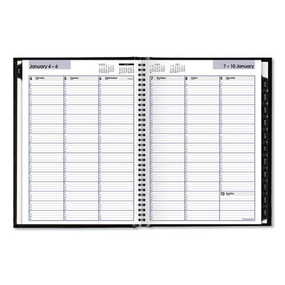 Dayminder Hardcover Weekly Vertical-column Format Appointment Book, 11 X 8, Black Cover, 12-month (jan To Dec): 2026