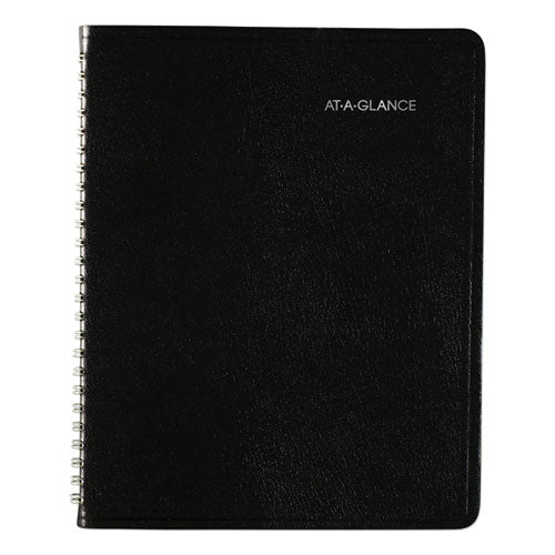 Dayminder Open-schedule Weekly Appointment Book, 8.75 X 7, Black Cover, 12-month (jan To Dec): 2026