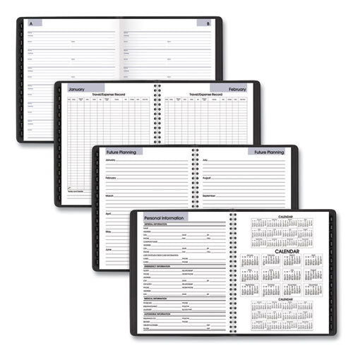 Dayminder Executive Weekly/monthly Refillable Planner, 8.75 X 7, Black Cover, 12-month (jan To Dec): 2026