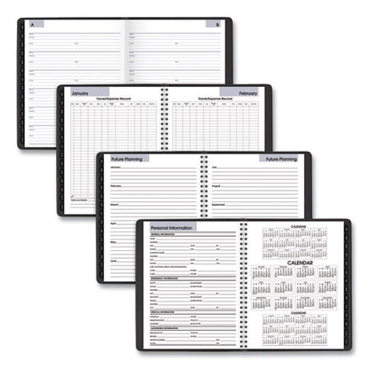 Dayminder Executive Weekly/monthly Refillable Planner, 8.75 X 7, Black Cover, 12-month (jan To Dec): 2026