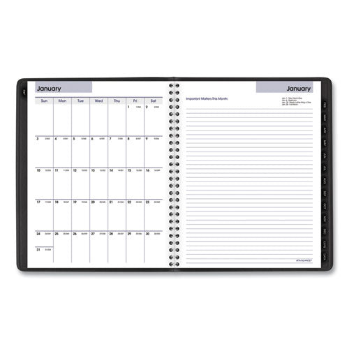 Dayminder Executive Weekly/monthly Refillable Planner, 8.75 X 7, Black Cover, 12-month (jan To Dec): 2026