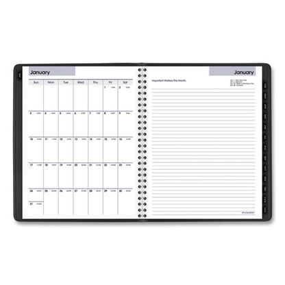Dayminder Executive Weekly/monthly Refillable Planner, 8.75 X 7, Black Cover, 12-month (jan To Dec): 2026