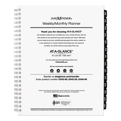 Dayminder Executive Weekly/monthly Refill, 8.75 X 7, White Sheets, 12-month (jan To Dec): 2026