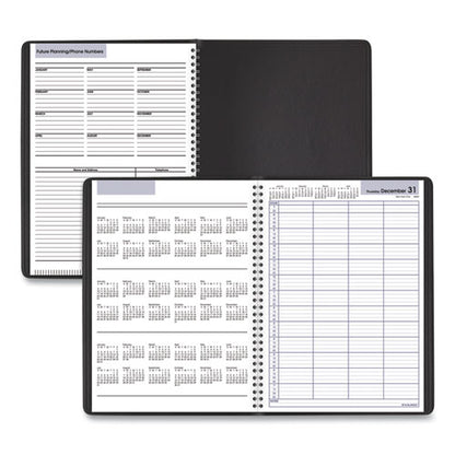 Dayminder Four-person Group Daily Appointment Book, 11 X 8, Black Cover, 12-month (jan To Dec): 2026