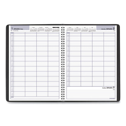 Dayminder Four-person Group Daily Appointment Book, 11 X 8, Black Cover, 12-month (jan To Dec): 2026