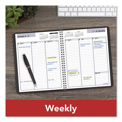 Dayminder Weekly Planner, Vertical-column Format, 8.75 X 7, Black Cover, 12-month (jan To Dec): 2026