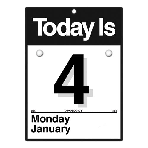 Today Is Wall Calendar, 6.63 X 9.13, White Sheets, 12-month (jan To Dec): 2026