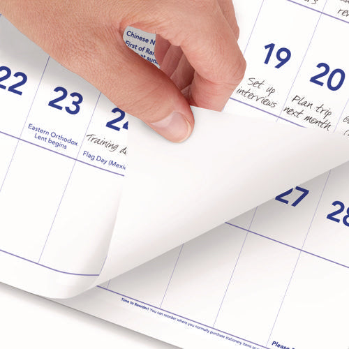Deluxe Three-month Reference Wall Calendar, Horizontal Orientation, 24 X 12, White Sheets, 15-month: Dec 2025 To Feb 2027