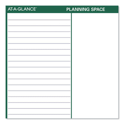 Vertical Erasable Wall Planner, 32 X 48, White/green Sheets, 12-month (jan To Dec): 2026