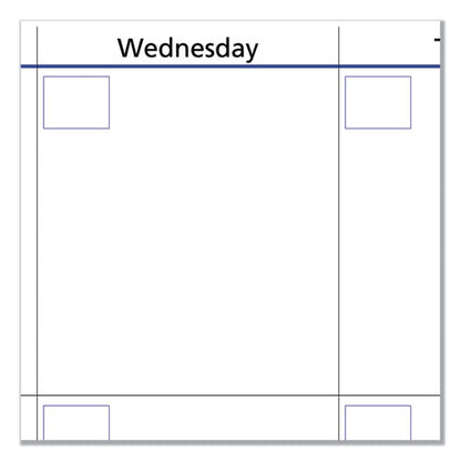 Quicknotes Mini Erasable Wall Planner, 16 X 12, White/blue/yellow Sheets, 12-month (jan To Dec): 2026