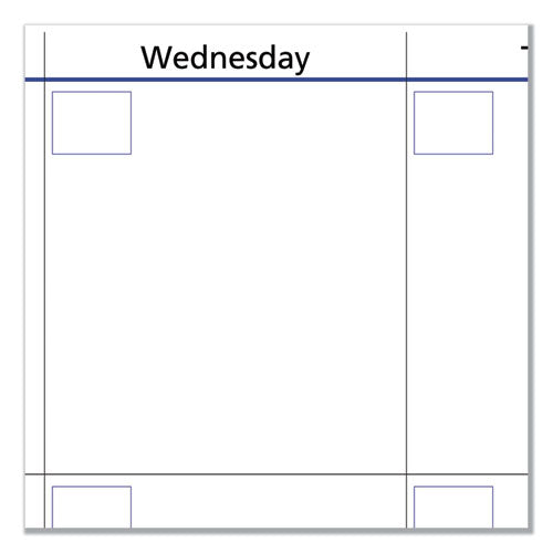 Quicknotes Mini Erasable Wall Planner, 16 X 12, White/blue/yellow Sheets, 12-month (jan To Dec): 2026